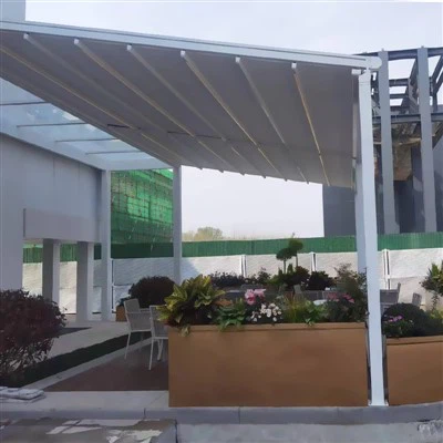 Light-duty PVC Folding Roof Pergola